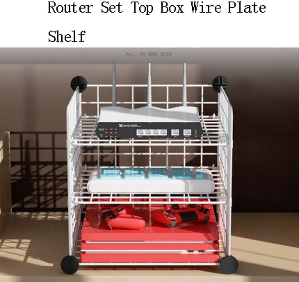 Router Shelf Wireless WiFi Modem Shelf Management Storage Rack Household Storage Rack for Small Objects (Color : B)