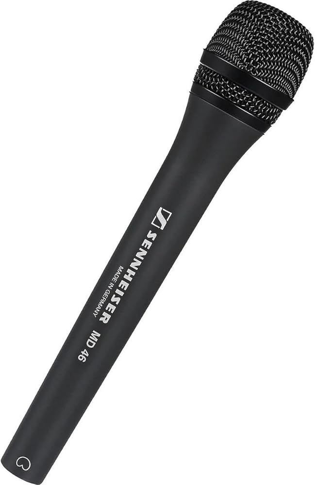 Sennheiser MD 46 cardioid interview microphone,Black