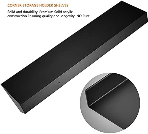 Shower Shelves Bathroom Shelf, Black Bathroom Corner Shelf, Wall Shelf Shower Storage Rack Bathing Accessories (Color : 40cm)