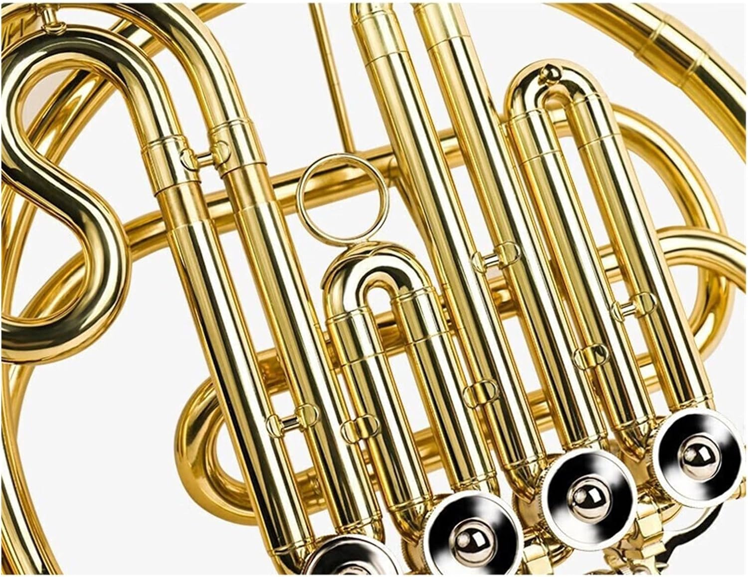 French Horn Brass Instrument 4 key Single Row B Flat