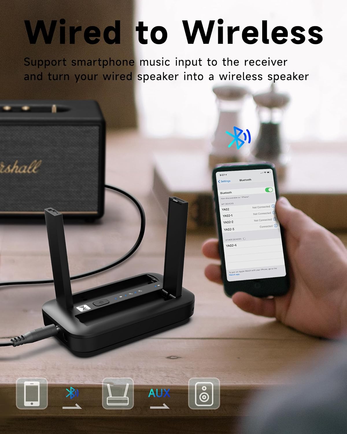 Portable Karaoke Machine with AI Voice Removal & Studio-Grade Reverb - Wireless Microphones System, Bluetooth 5.0, UHF Mics for Home Singing