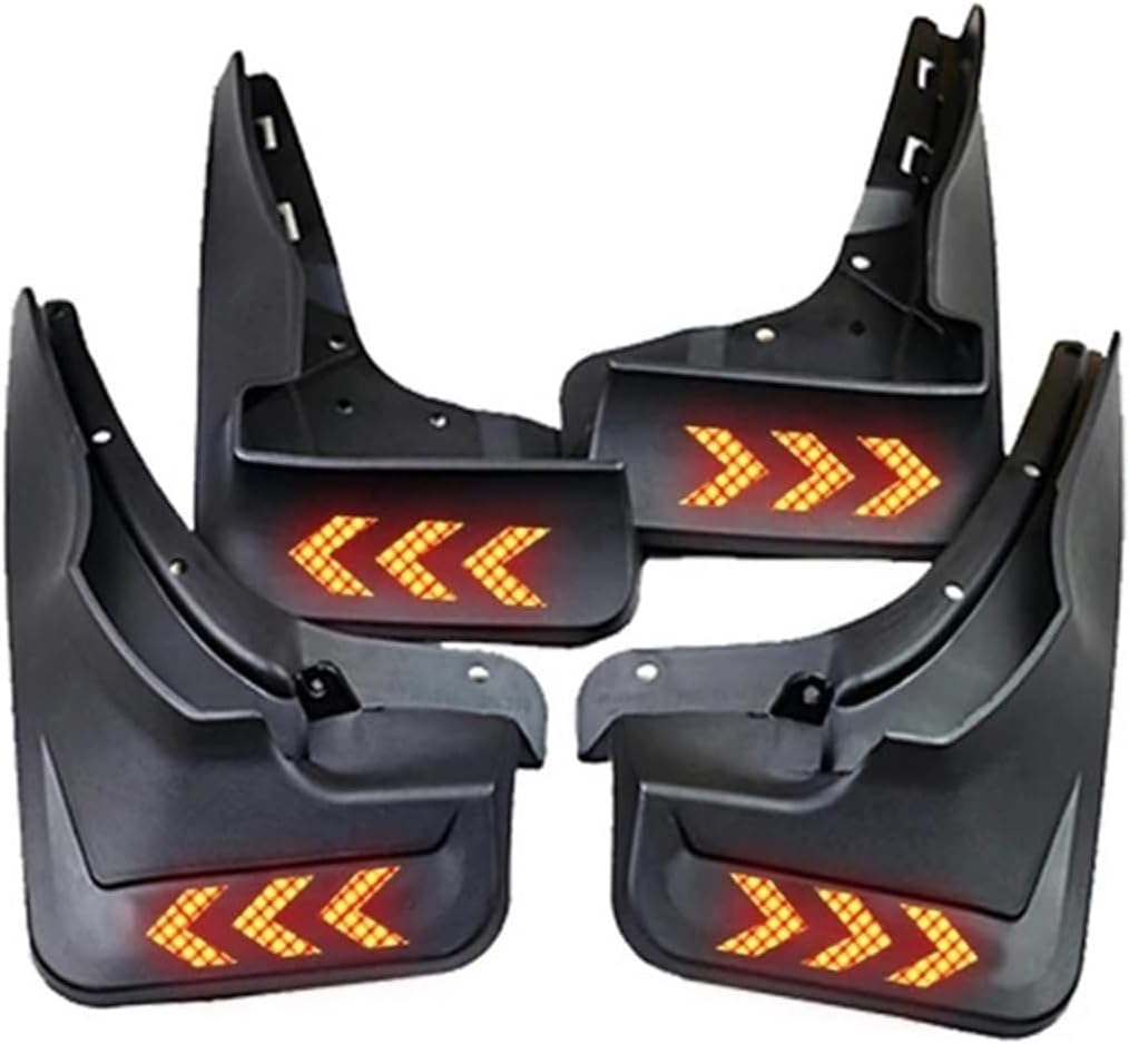 fender flares universal car， Car Front Rear Fender Flares Compatible For Benz Class ML W166 ML300 ML350 ML500 Splash Guards Mud Flaps Reflective Mudguards 2012-2016(Carbon Fiber Look)