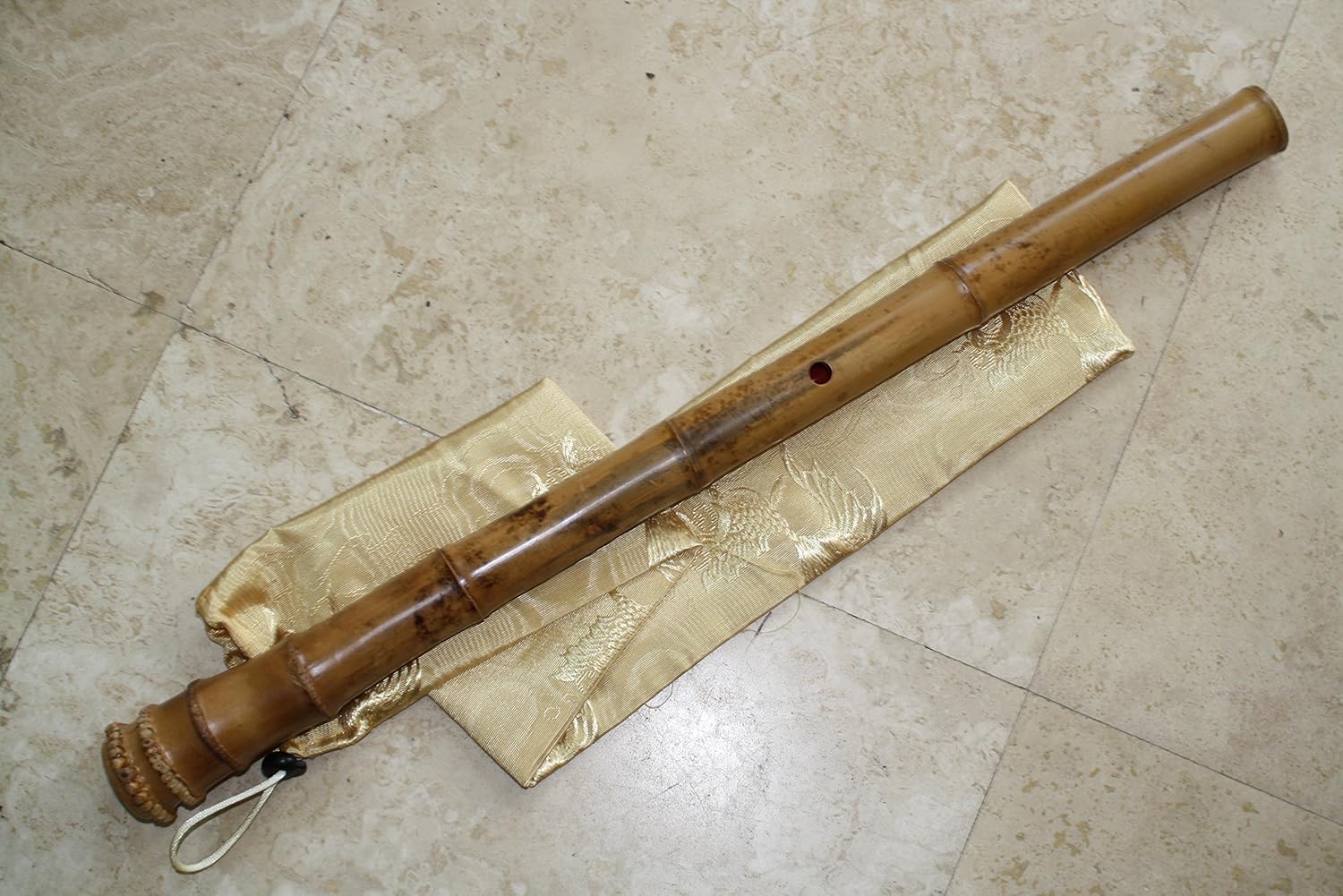 2.1 Pentatonic Shakuhachi with Root End 5 Holes w. KINKO Wudaguji. Zen Instrument