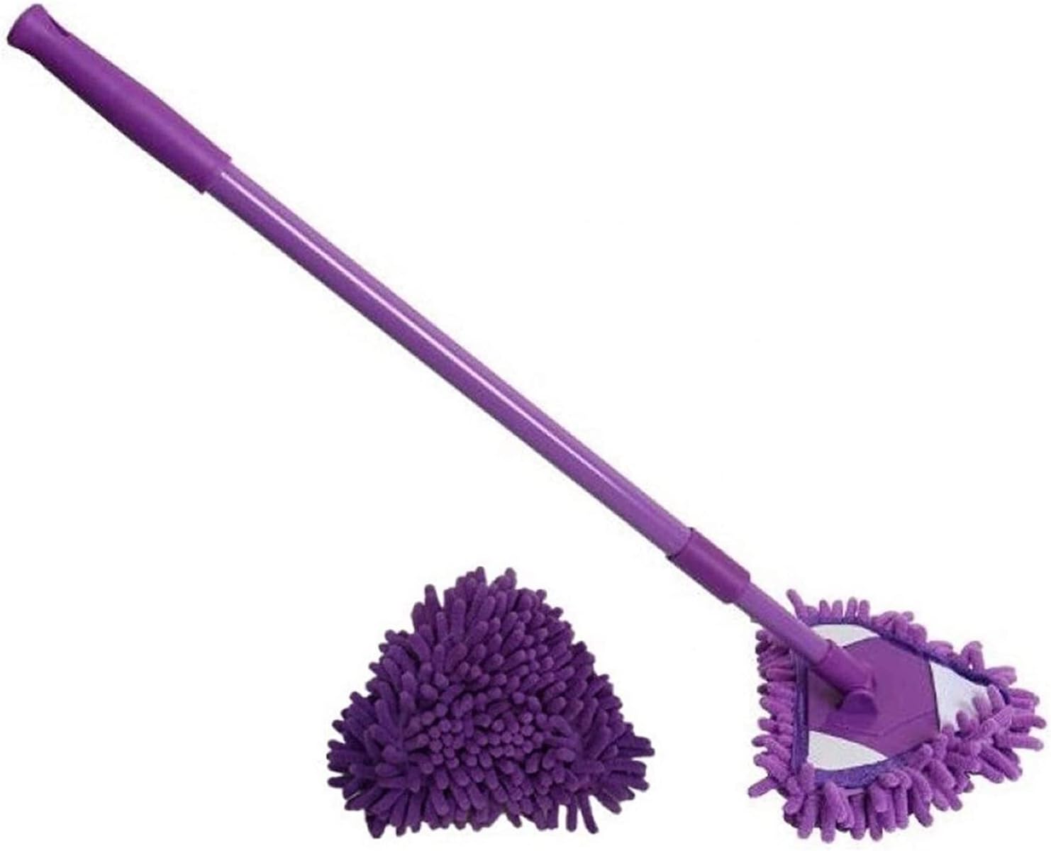 Wet and Dry mop Multifunctional Telescopic Cleaning Mop,180 Degree Rotating Adjustable Triangle Cleaning Mop, Household Cleaning mop (Size : Mop) (Mop) ()
