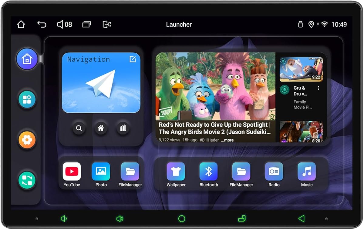 Joying 11.6 Inch Double Din Car Stereo, Car Radio with Apple Carplay & Android Auto, 8GB+128GB Android 13 Head Unit with Mirror Link, AM/FM, Bluetooth, SWC, GPS(JY-UTD11N8)