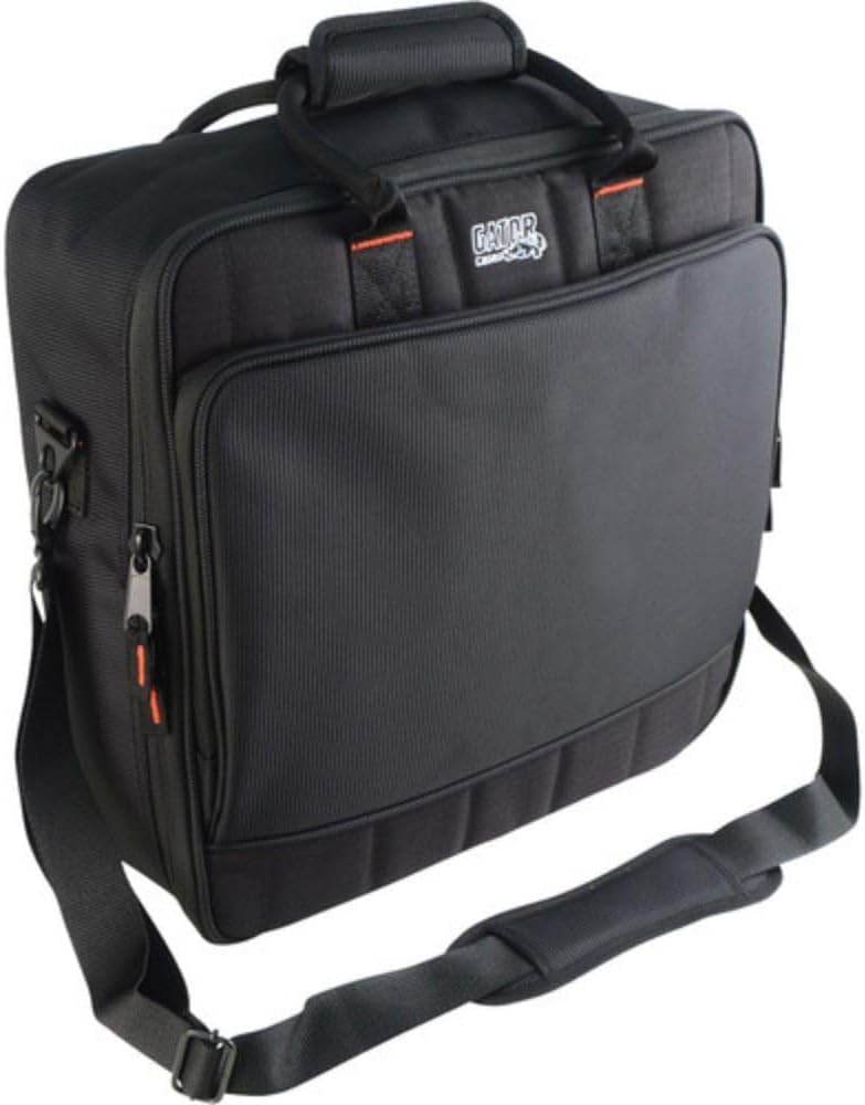 Mackie ProFX10 GO Battery-Powered 10-Channel Analog Audio Mixer Bundle with Gator Cases G-MIXERBAG-1515 Padded Nylon Mixer/Equipment Bag and 10' 3.5mm TRS to Dual 1/4