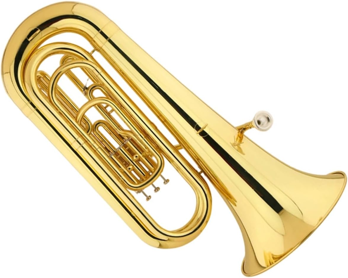For Beginners The Euphonium B Flat Is A Three Key Large Harp With Upright Lacquered Brass Instruments Euphonium All-brass Instrument