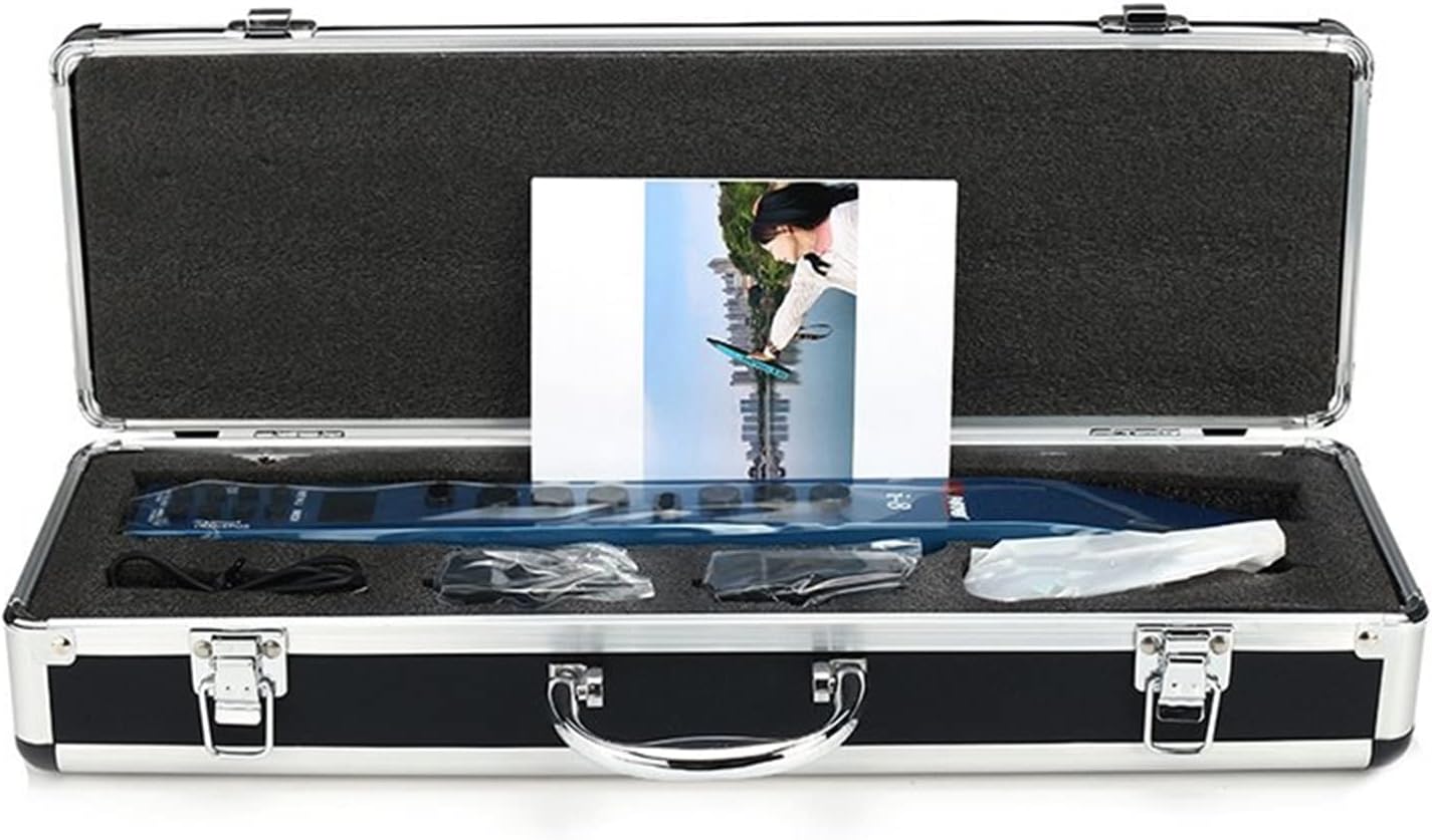 KESHUO Electric Saxophone Digital Wind Instrument Concert Music Training Beginner Beginner Amateur Child Early Education Brass Sax Beginners Kit (Color : Blue)