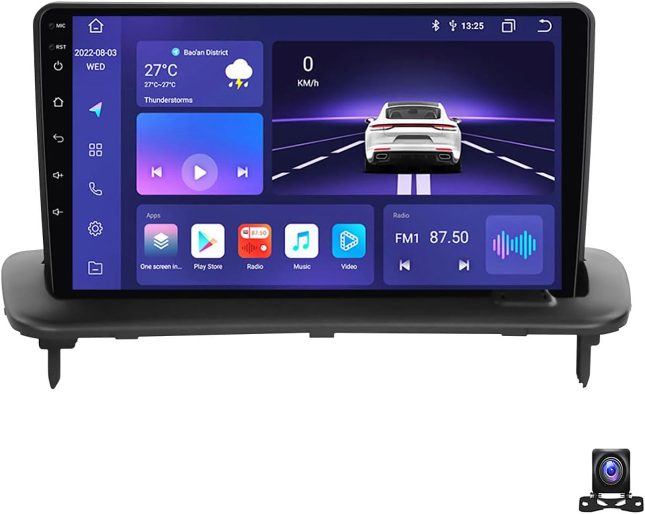 9 Inch Android 13 Car Radio Compatible with Volvo S40 C30 C70 2004~2013 Bluetooth Car Stereo Compatible with Carplay Android Auto, Navigation, Steering Wheel Controls, Backup Camera,M800S 8G+256G