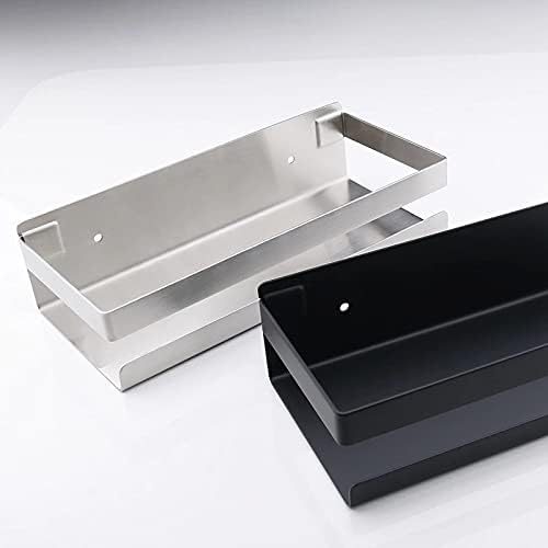 Shower Shelves 20-50 cm Bathroom Hardware Accessories, Black Bathroom Corner Shelves, Kitchen Wall Shelf, Shower Storage Rack Bathing Accessories (Color : 40cm Silver)