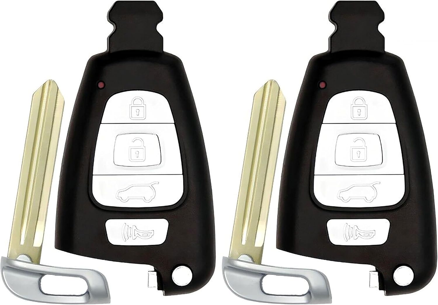 2X New Replacement Smart Key Fob Remote Compatible with & Fit for 2007-2012 Hyundai Veracruz - MPN SY5SVISMKFNA04-01
