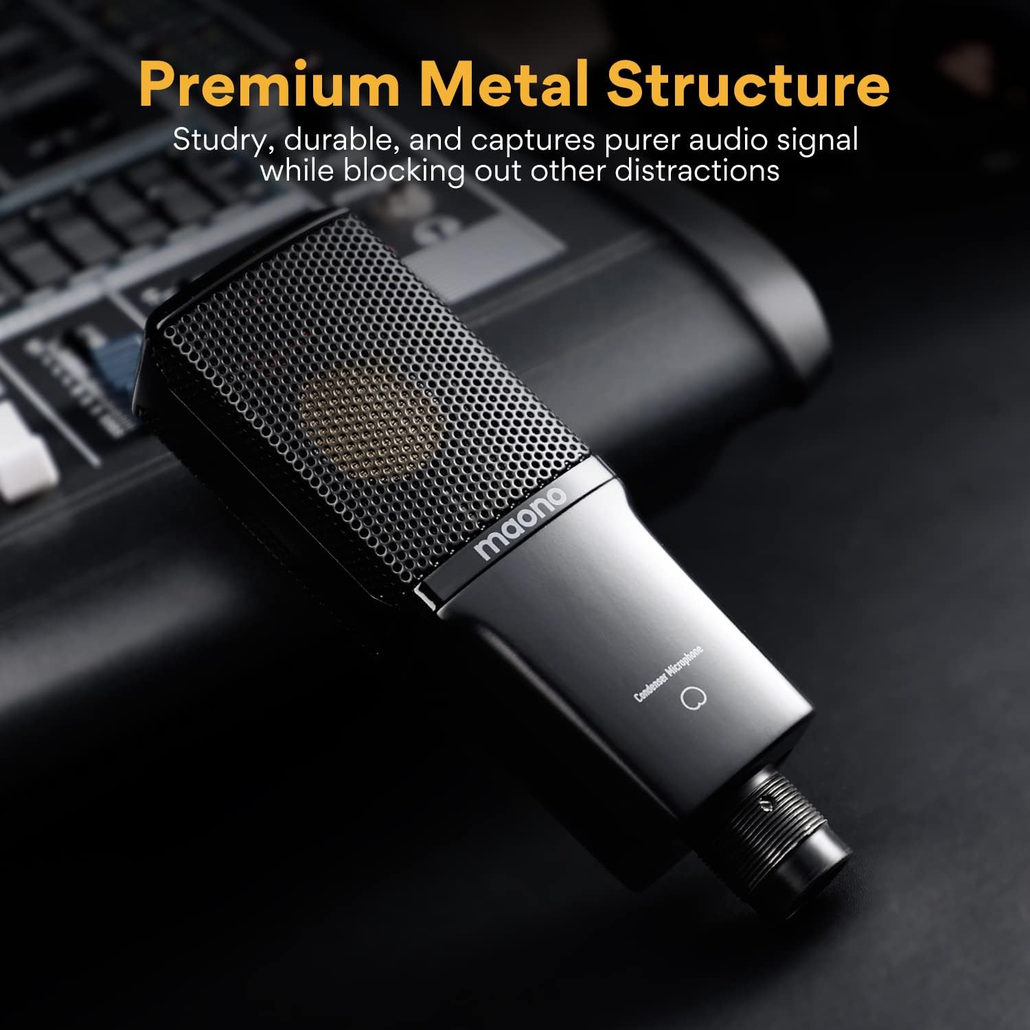 MAONO Podcast Microphone, PD100U & PM500 Cardioid Studio Recording Mic for Streaming, Podcasting, Singing, Voice-Over, Vocal, Home-Studio, YouTube, Skype, Twitch