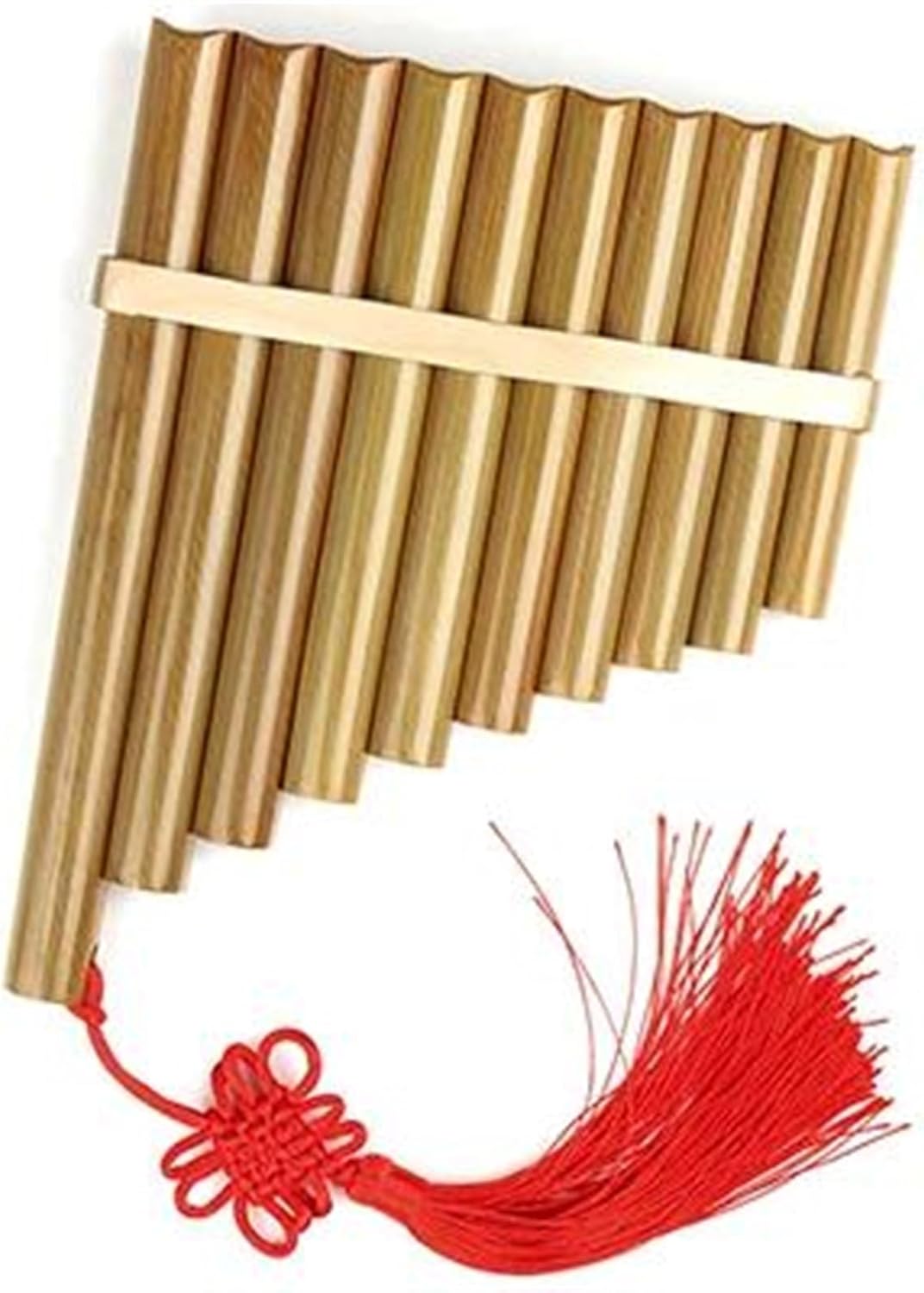 10 Pipes C Key Pan Flute Pan Pipes Woodwind Instrument Chinese Traditional Musical Instrument Left Right Hand (Color : Right-hand)