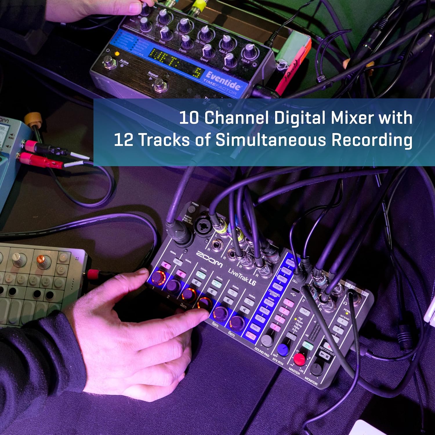 Zoom LiveTrak L6 10-Track Compact and Portable Digital Mixer/Recorder