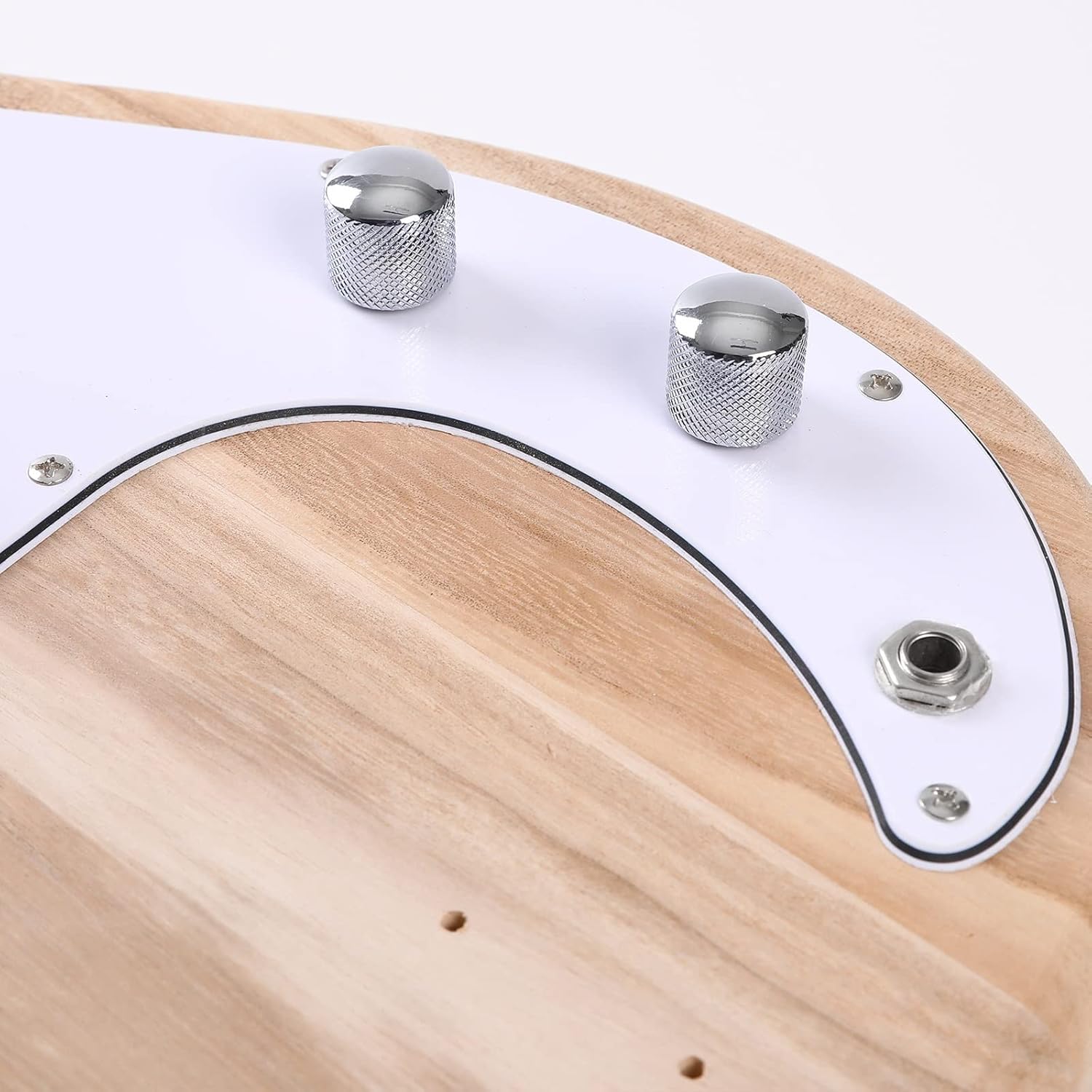 DIY Guitar Kit with Body Pickguard Maple Guitar Neck & Rosewood Build Your Own Electric Guitar Unfinished Guitar Set