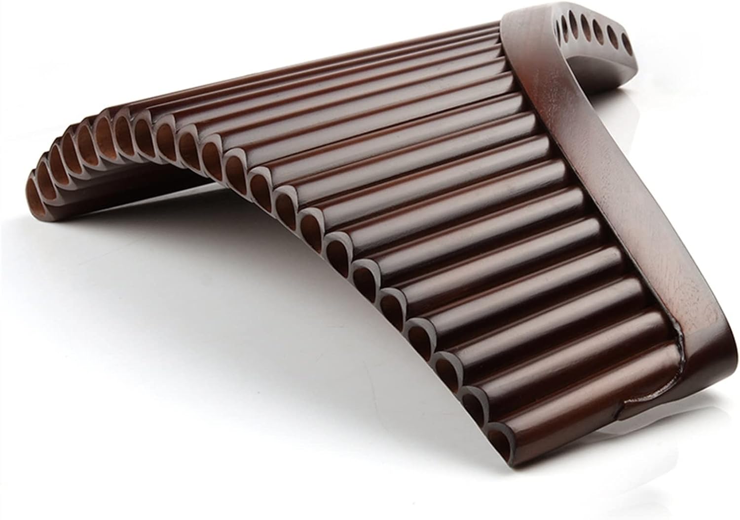 KESHUO 22 Pipes C Key Brown Pan Flute Woodwind Instrument Bamboo Handmade Pipe Panpipes (Color : 22G Right Hand)