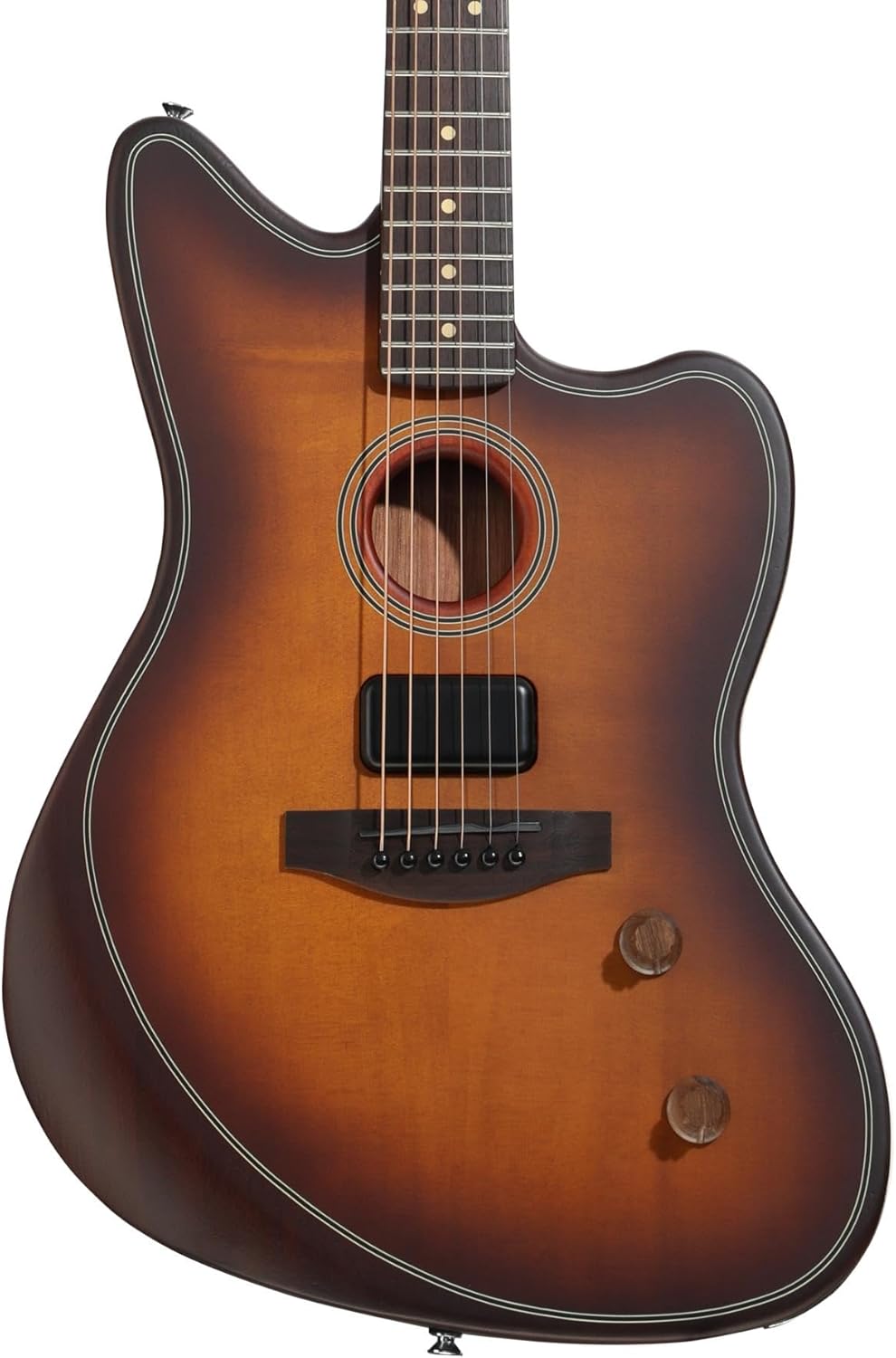 Fender Acoustasonic Standard Jazzmaster Acoustic-electric Guitar - Honey Burst