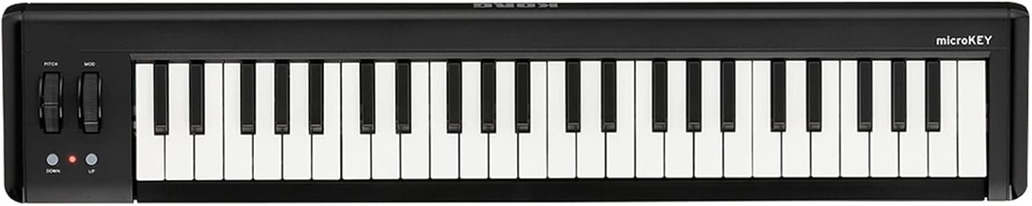 KESHUO Electric Keyboard 49-Key Compact USB MIDI Keyboard Controller