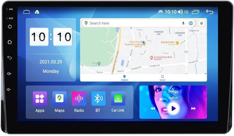 Android Car Stereo for Toyota Highlander Kluger 2022,9 inch IPS Touchscreen with Upgrade Wireless CarPlay & Android Auto,WiFi/GPS,Support SWC and Subwoofer,8-Core 8G+256G