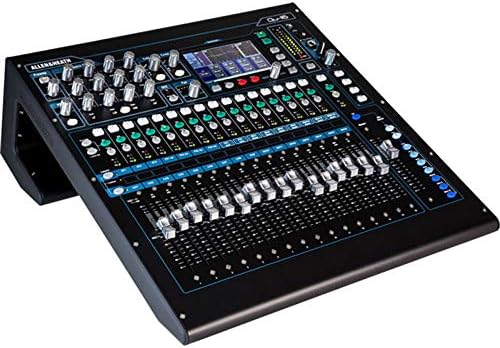 Allen & Heath QU-16C Rack Mountable Compact Digital Mixer, Chrome Edition + Headphones + Stereo Interconnect Cable + Label Kit + 10 ft Cable + Mic Cable - Top Value Mixer Accessory Kit!