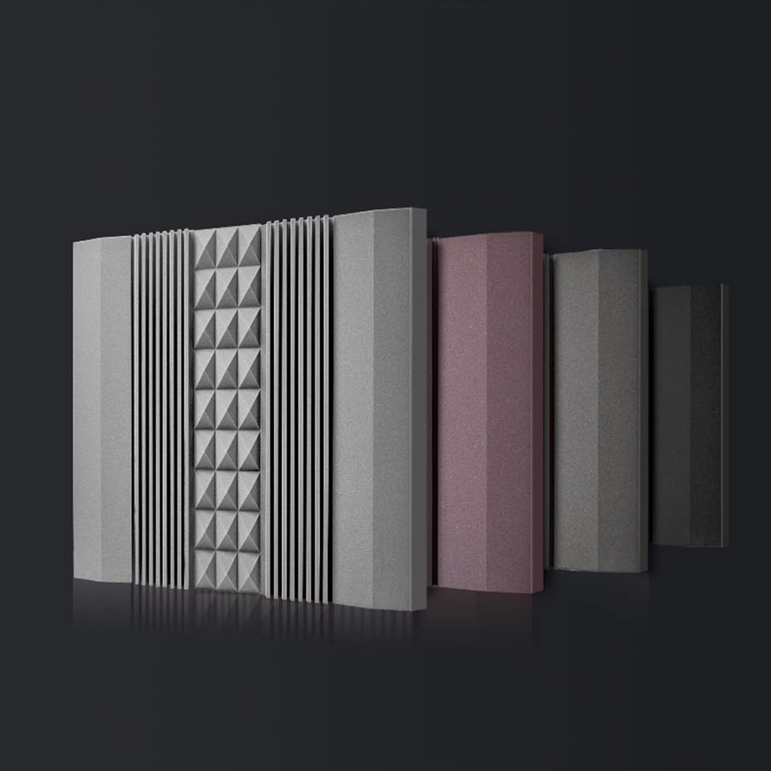 Soundproofing Foam Panels, Pyramid Acoustic Foam 7.5cm Thick Anti-inflammatory Sound Absor Foam Panels (#9 150 * 90 * 7.5cm) (#6 150 * 90 * 7.5CM)