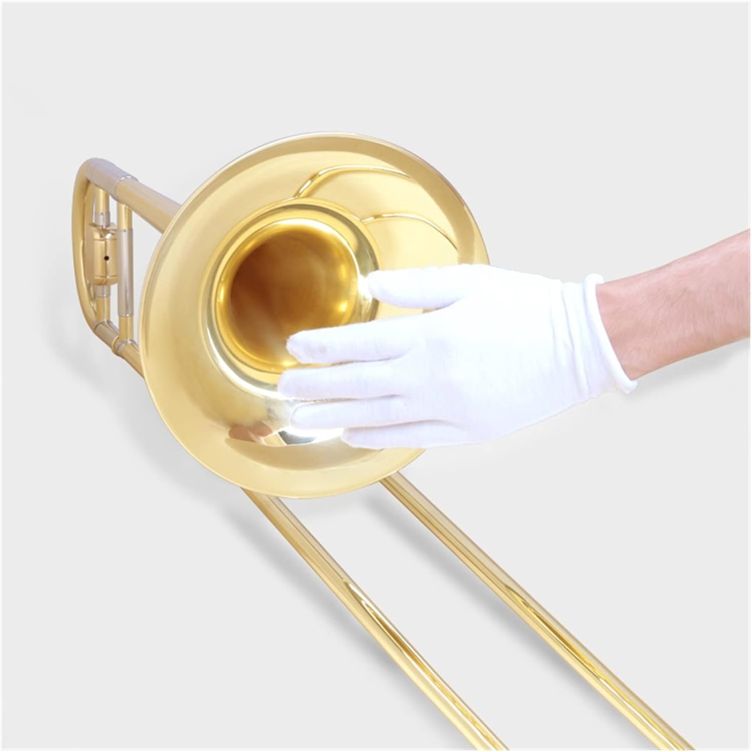 FLFL Student Trombone B-Flat Alto Trombone is Suitable for Professional Playing Band Brass Trombone