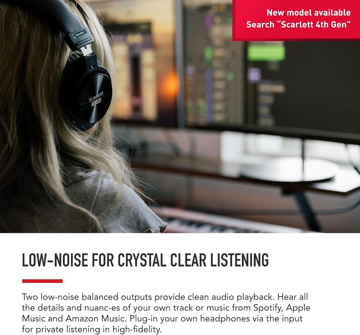 Focusrite Scarlett 2i2 Studio 3rd Gen USB Audio Interface Bundle for the Songwriter with Condenser Microphone and Headphones for Recording, Streaming and Podcasting