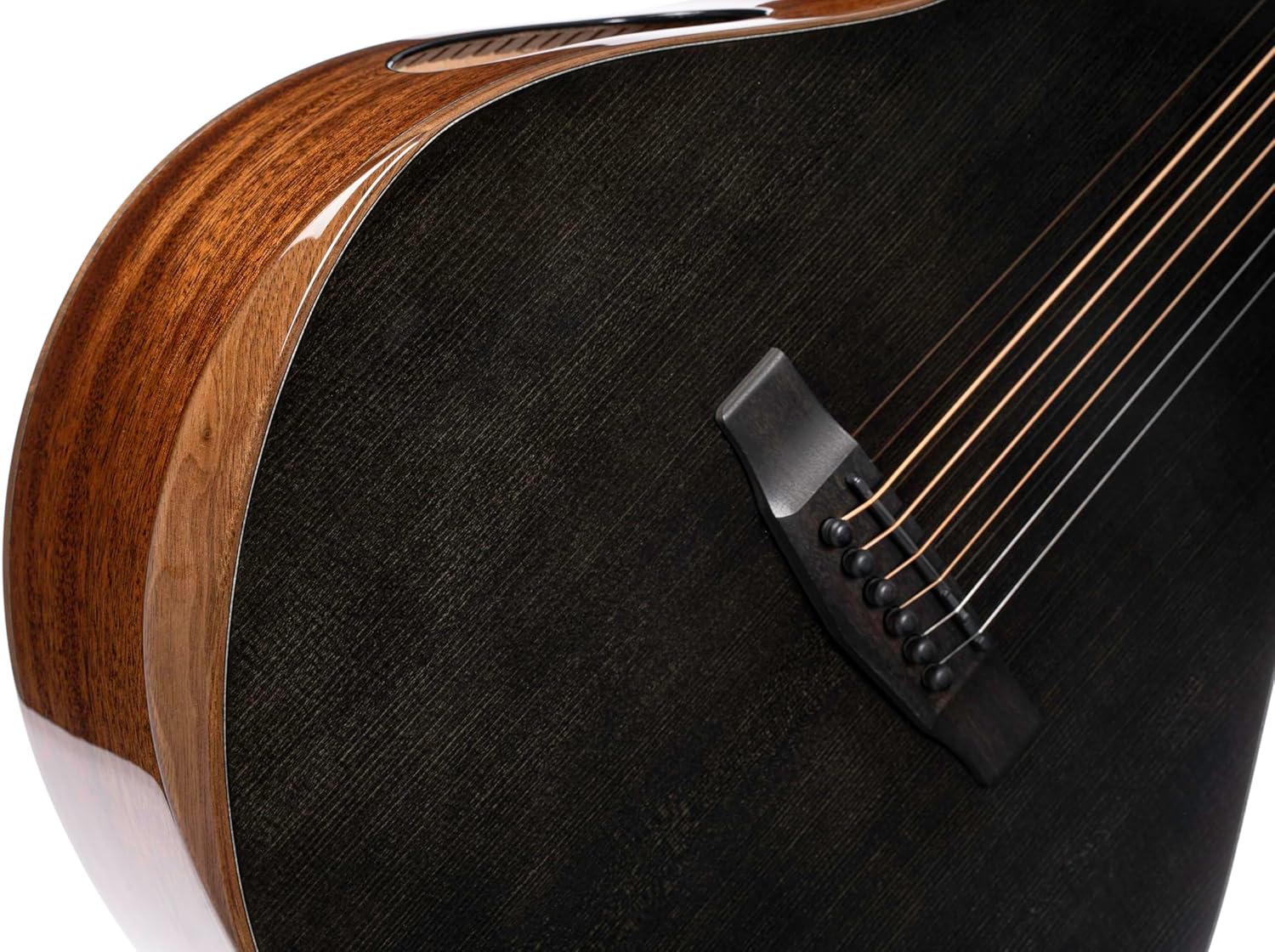 Cort Masterpiece Series Modern Black A/E Guitar With Case