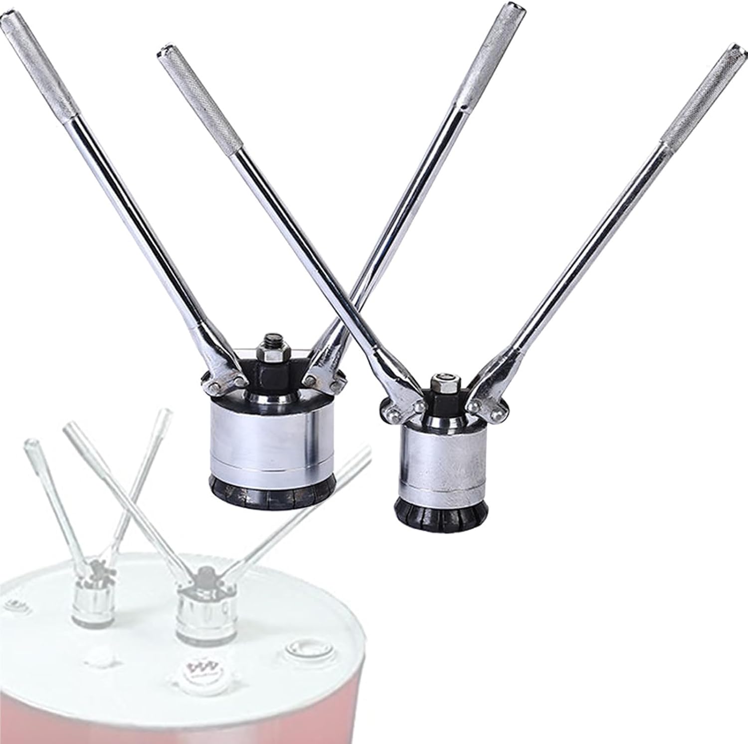 Oil Iron Drum Lid Sealing Plier 200L(53 Gallon) Oil Drum Pressure Cap Sealing Barrel Crimping Tool 35&70mm Crimper Sealer Manual Oil Barrel Sealing Machine,Oneset