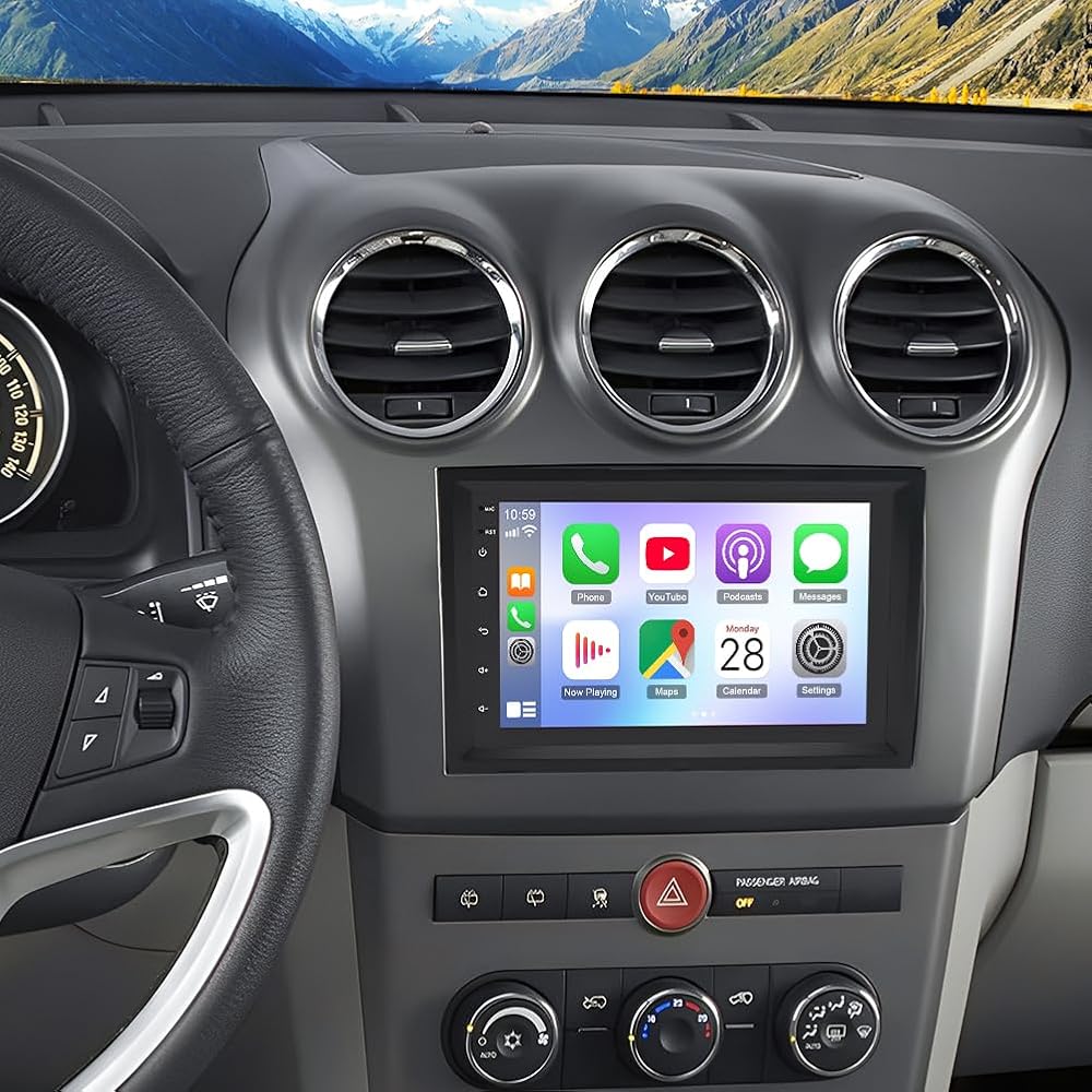 Android 14 Car Radio Stereo for Saturn Vue 2008-2010 with Wireless Carplay Android Auto 7