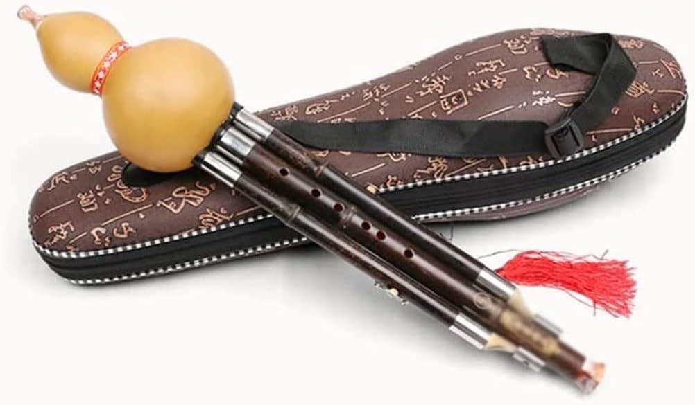 Cucurbit Flute Orchestra Bamboo Musical Instrument Children Adult Cucurbit Flute Professional Playing Cucurbit Piccolo with Crisp Sound (Size : Key G)