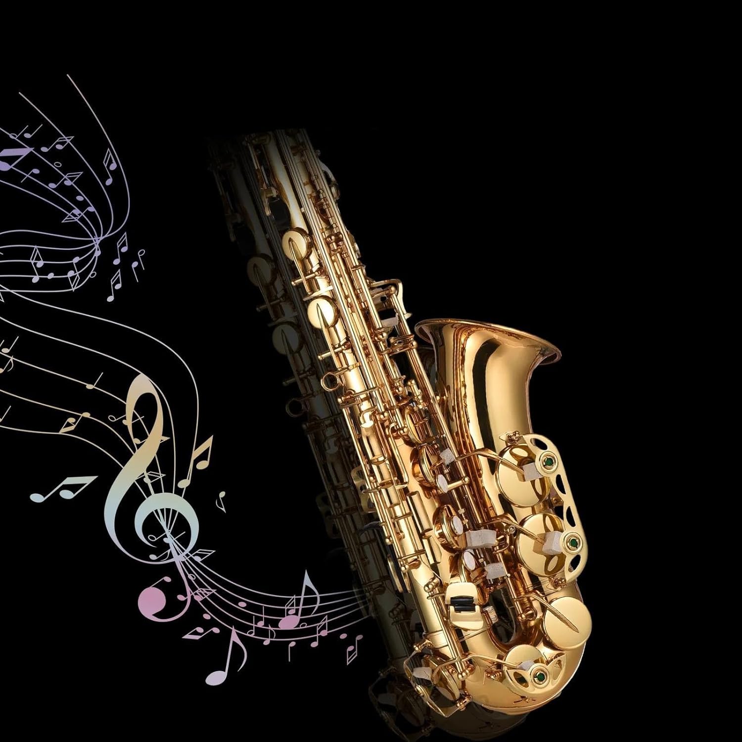 VBDEFRT Woodwind Instruments Eb Alto Saxophone Brass Lacquered Alto Sax Wind Instrument With Carry Case Gloves Accessories