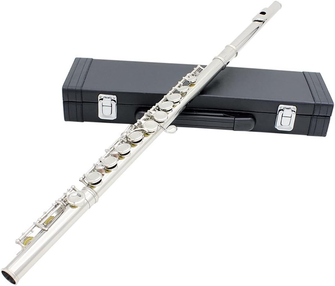 Flutes Flute Cupronickel Plated Silver 16 Holes C Key Woodwind Instrument with Gloves