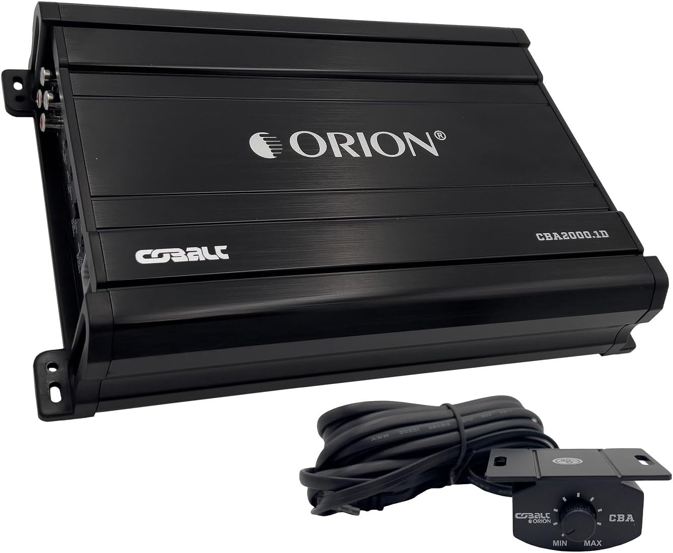 Orion Cobalt CBA2000.1D Monoblock 1-Channel Class D Amplifier for Car Subwoofer, 2000W MAX, 1/2/4 Ohm Stable, Adjustable Low Pass with Bass Boost, MOSFET Power Supply, Bass Knob Included