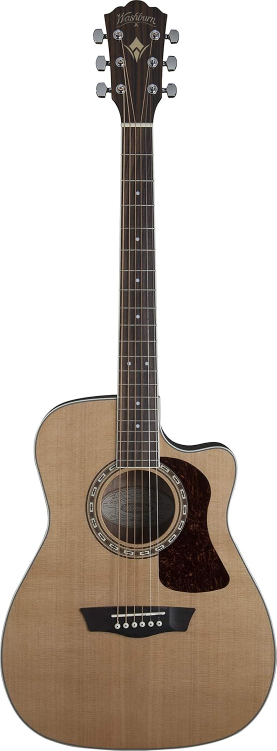 Other 6 String Acoustic-Electric Guitar, Right, Natural Gloss (HF11SCE-O)