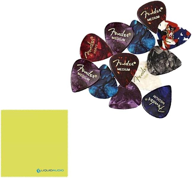 Squier Affinity Series™ Stratocaster®, Maple Fingerboard, Lake Placid Blue - 0378003502 Bundle w/ 12-Pack Guitar Pick and Liquid Audio Polishing Cloth