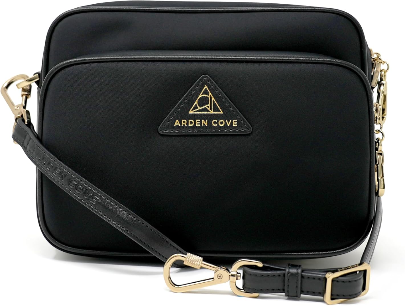 Womens Anti-Theft Water-Proof Travel Crossbody Bag with Slash-Resistant Faux Leather & Locking Clasps Strap