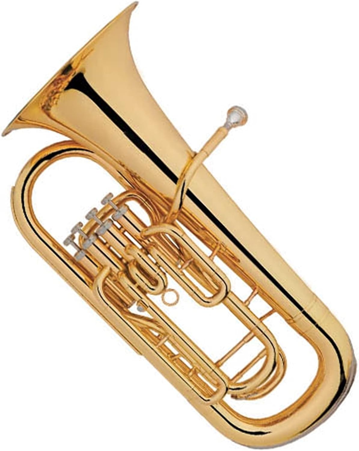 High Grade Gold Lacquer Euphonium 4 Pistons Tone Bb Student Euphonium