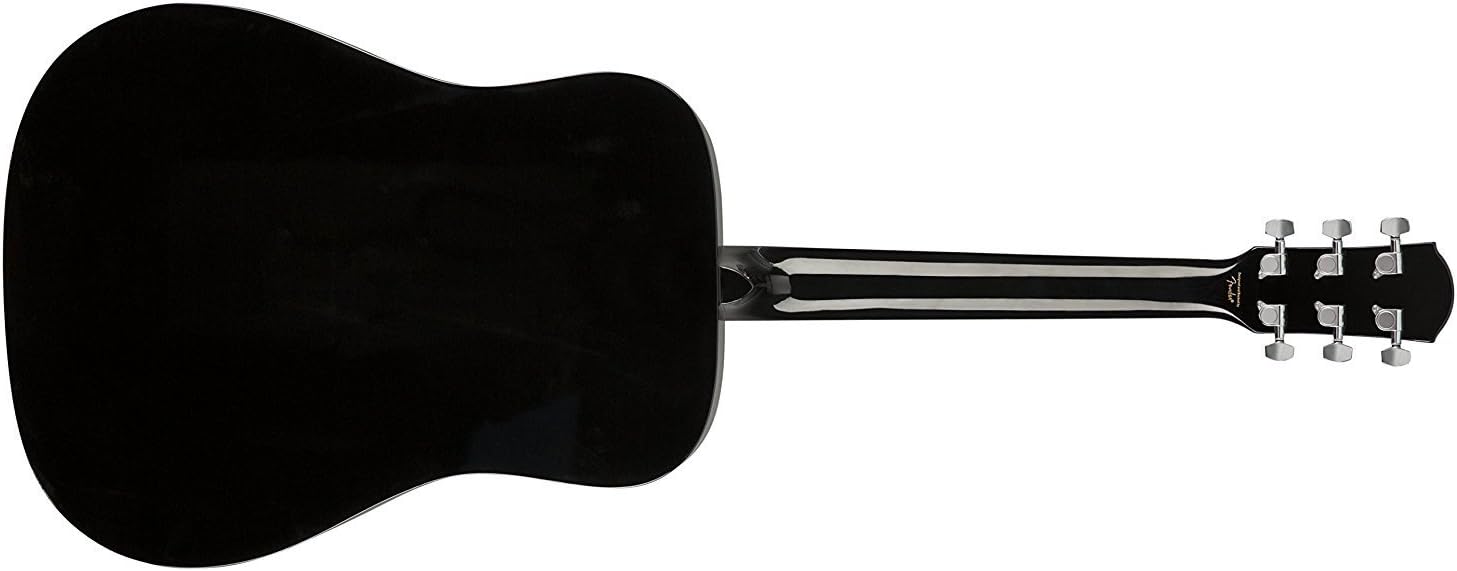 Fender Squier by Fender SA-150 Dreadnought Acoustic Guitar - Gloss Black Finish