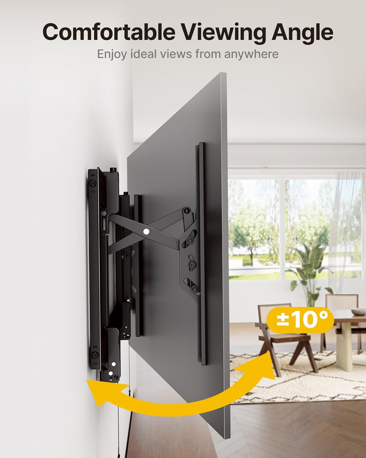 monTEK Heavy Duty Tilting TV Wall Mount Barckt for 37–90