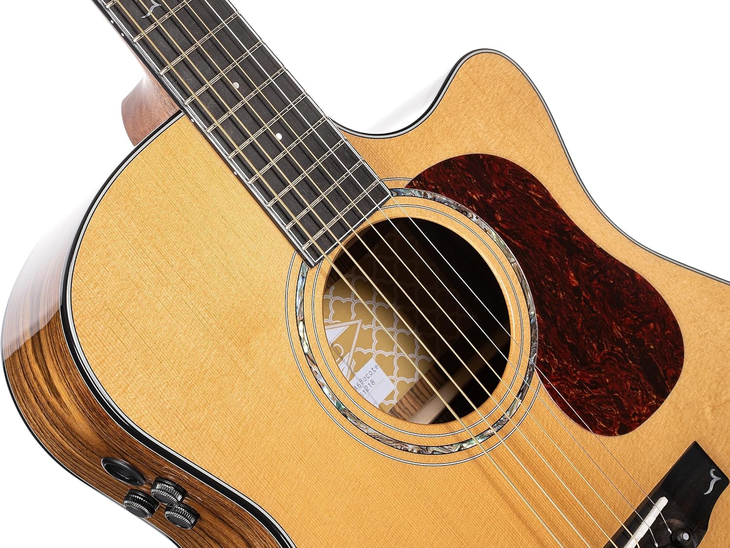 Cort Gold Series Acoustic-Electric Guitar, Natural Glossy (GOLDA6-BO)