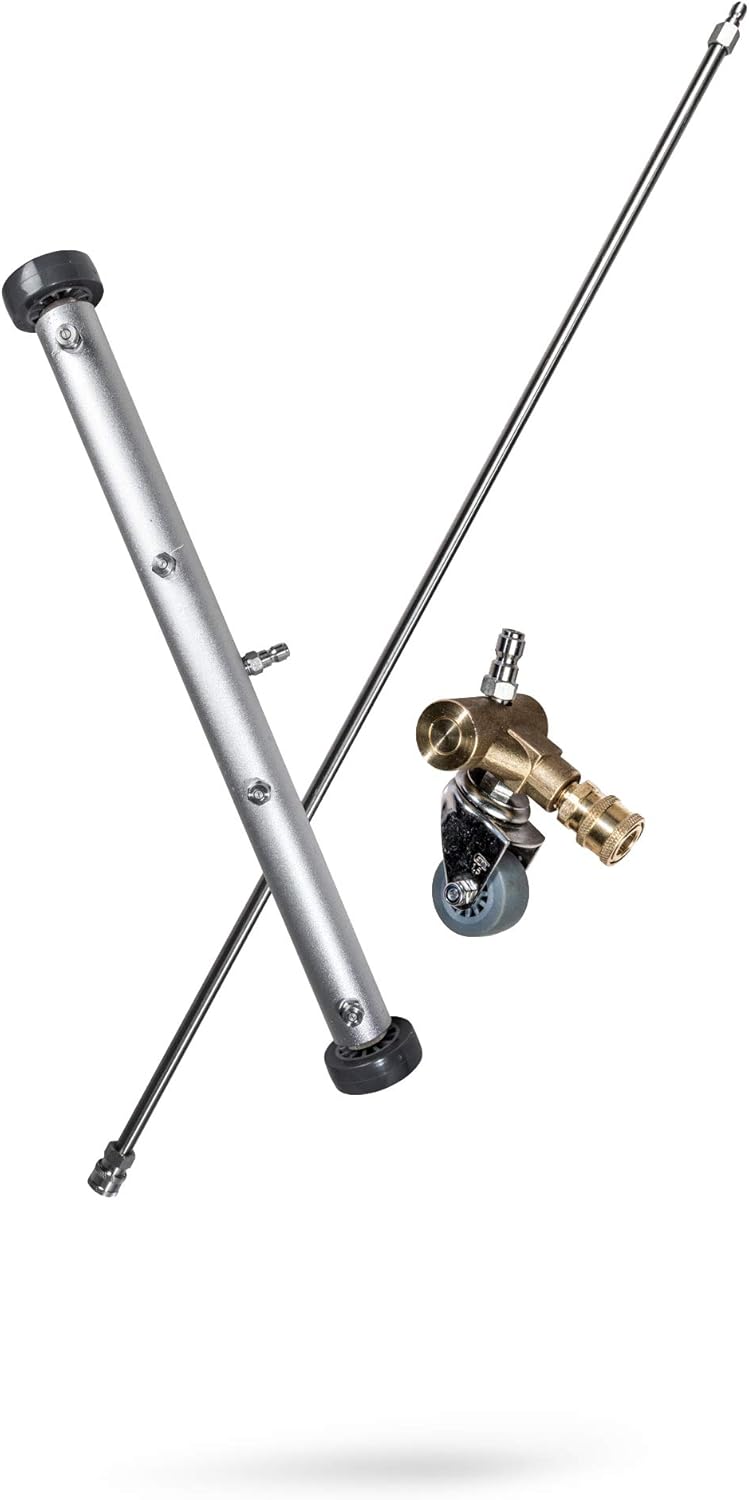 Adam's Polishes Undercarriage Cleaning Wand x MTM Hydroparts Complete Kit - Engineered in Collaboration with MTM Hydroparts - Military Grade Materials Deliver High PSI to The Underside