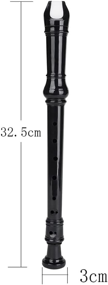 8 Hole G Key Plastic Musical Instrument Recorder Long Flute Beginner Flute Woodwind Instruments with Cleaning Stick(D)