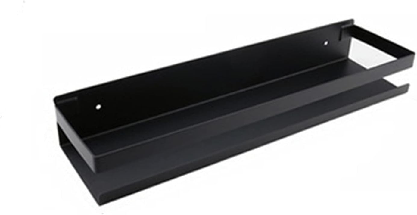 Shower Shelves Bathroom Shelf, 20cm/30cm/40cm/50cm Corner Shelf, Square Nail Free Black Storage Organizer Rack Bathing Accessories (Color : 50cm Nickel)