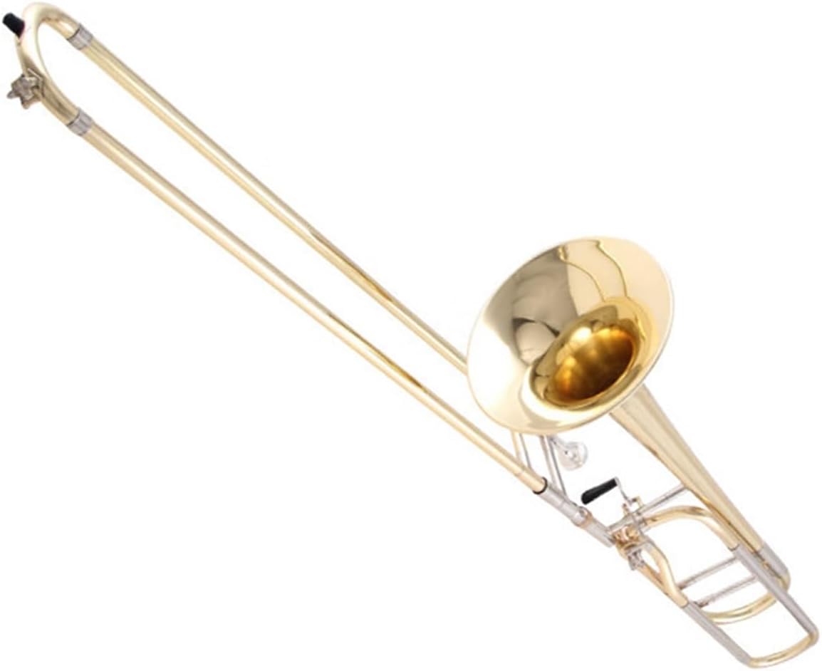 Adult Trombone Instrument Professional Trombone Tenor Transposition B/F Key Beginner Playing Practice Instrument(3)