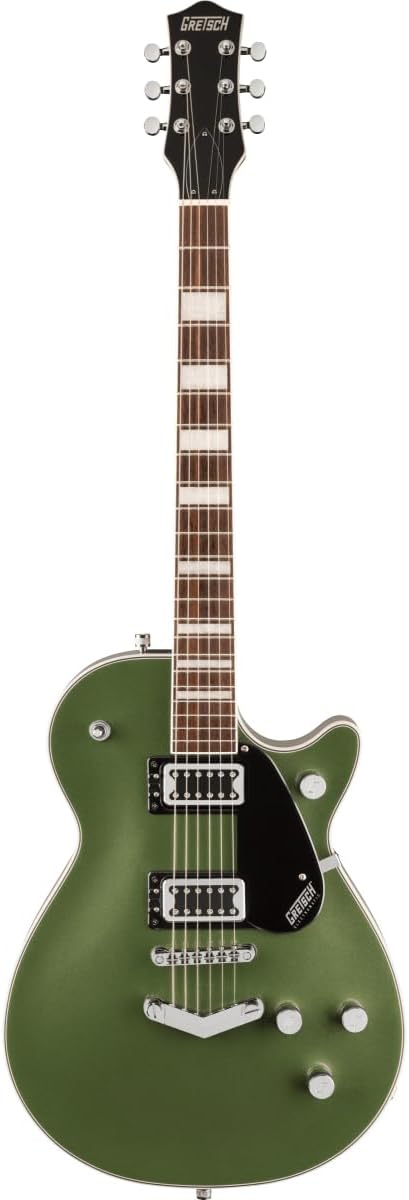 Gretsch G5220 Electromatic Jet BT Single-Cut 6-String Right-Handed Electric Guitar with Chambered Mahogany Body, V-Stoptail, and Laurel Fingerboard (Olive Metallic)