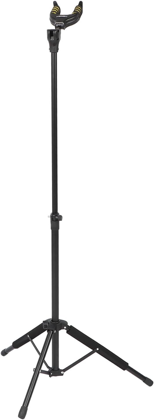 Adjustable Guitar Stand, Foldable Gravity Auto Lock Tripod for Acoustic Electric Bass Ukulele - Stable Support, Easy Storage, Perfect for Stage and Home Use
