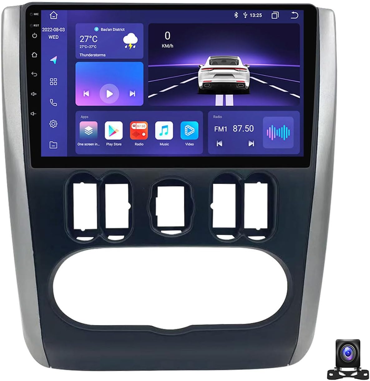 9 Inch Android 13 Car Radio Compatible with Nissan Almera G15 2012~2019 Bluetooth Car Stereo Compatible with Carplay Android Auto, Navigation, Steering Wheel Controls, Backup Camera,M800S 8G+256G