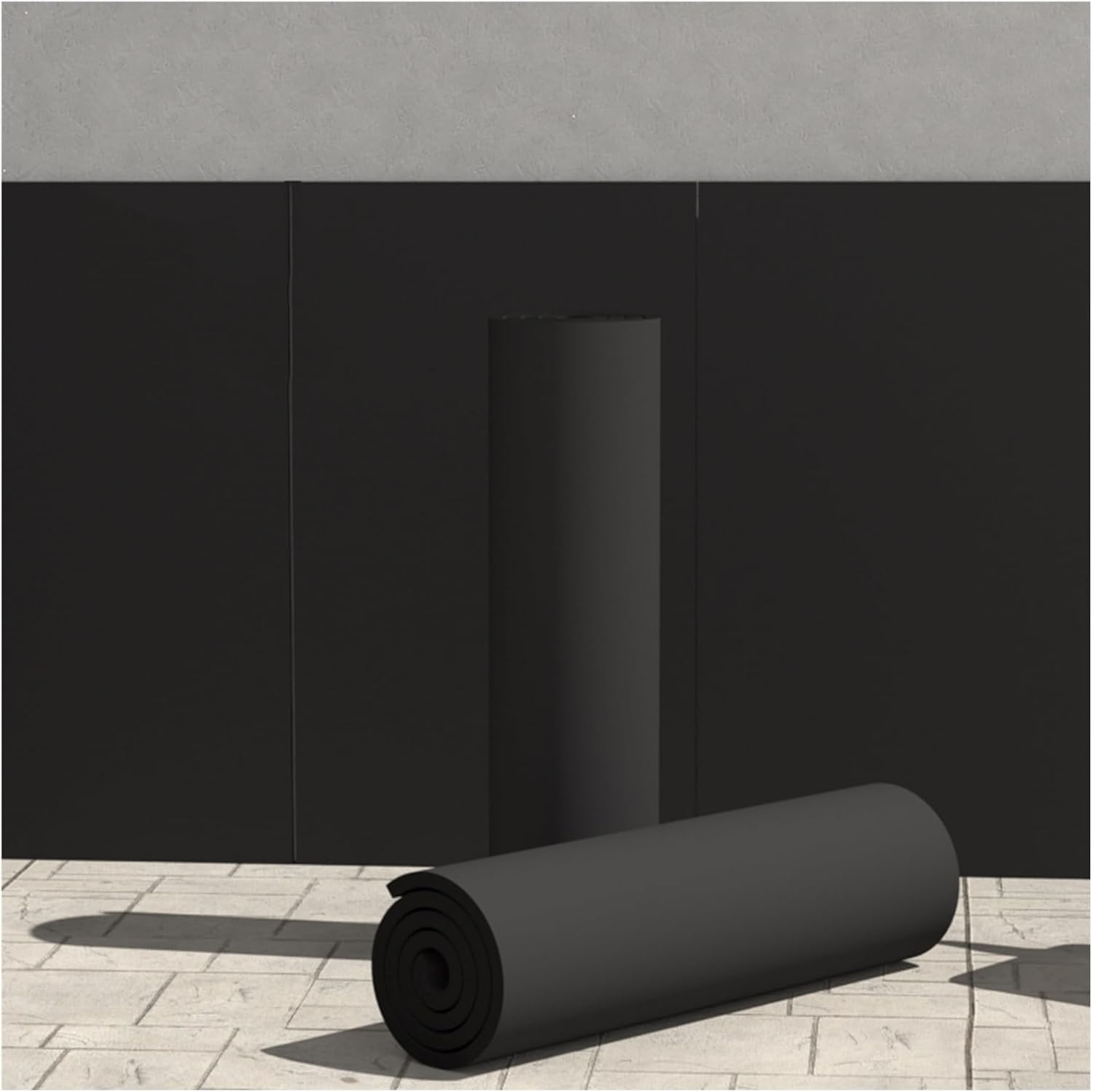 XPLKQXE Wall Edge and Bumpers Guards, Car Parking and Warehouse Foam Cushion, Multilayer Garage Wall Protector for Warehouse Parking Assist (Color : Black, Size : 2m)