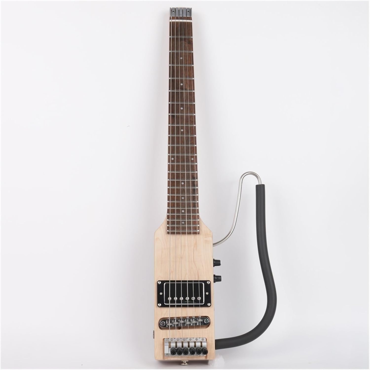 Ultra Light Headless Electric Silent Travel Guitar Portable Foldable Guitare Guiter Professional Headless Guitar (Color : 01)